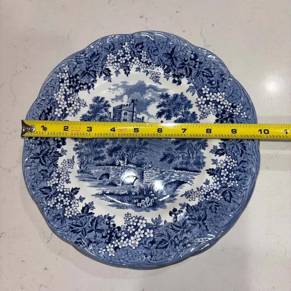 Vintage J & G Meakin Romantic England Haddon Hall Dinner Plate Set Of 5